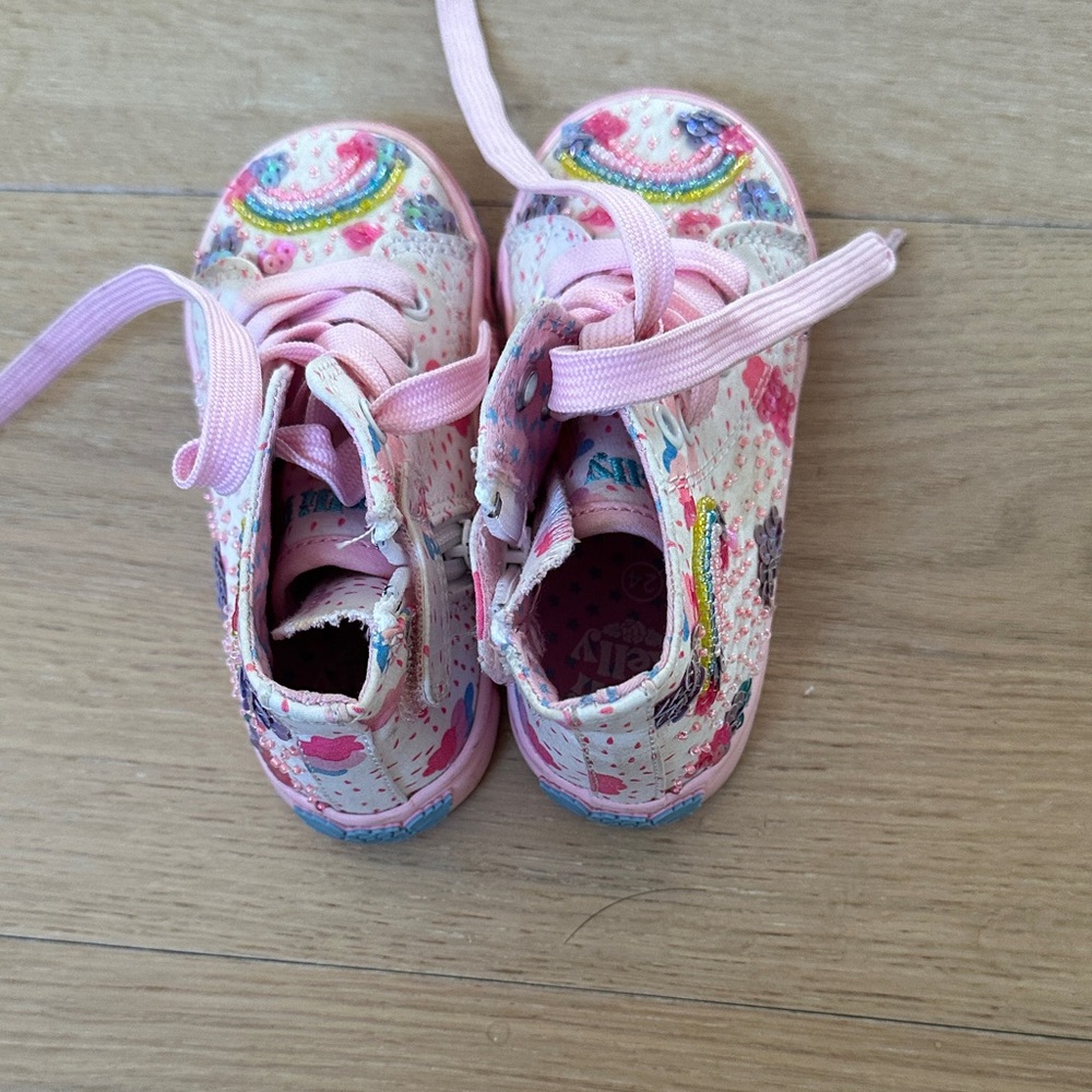 Beautiful rainbow sneakers